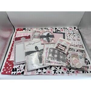 Scarlet Lime The Planner Society Cozy Home Pink Gingham Paper Notepad Lot Mixed